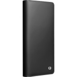 Samsung Galaxy S25 Ultra Case Hülle - Qialino Flip Matt Wallet Echtleder - Schwarz