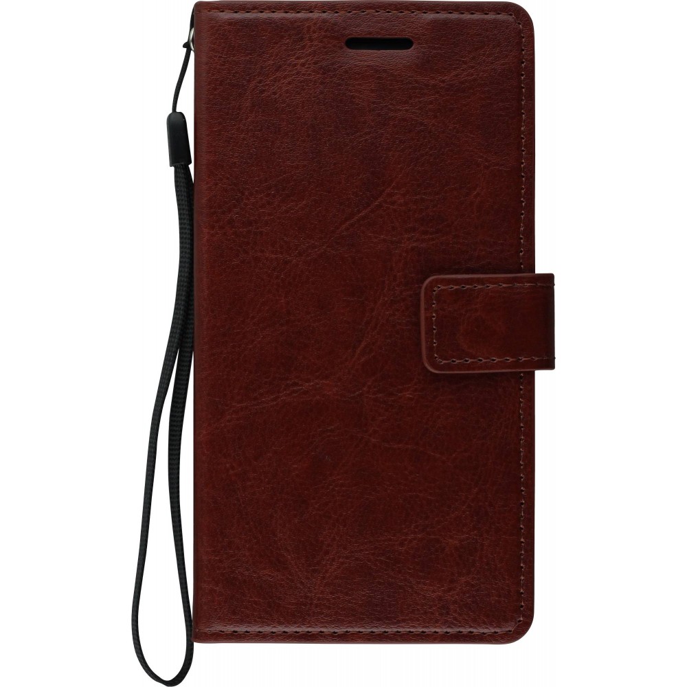 Hülle Samsung Galaxy S8 - Premium Flip Leder Tasche - Braun