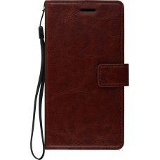 Hülle Samsung Galaxy S8 - Premium Flip Leder Tasche - Braun