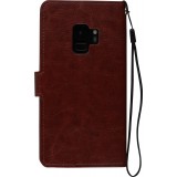 Hülle Samsung Galaxy S8 - Premium Flip Leder Tasche - Braun