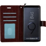 Hülle Samsung Galaxy S8 - Premium Flip Leder Tasche - Braun