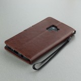 Hülle Samsung Galaxy S8 - Premium Flip Leder Tasche - Braun