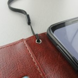 Hülle Samsung Galaxy S8 - Premium Flip Leder Tasche - Braun