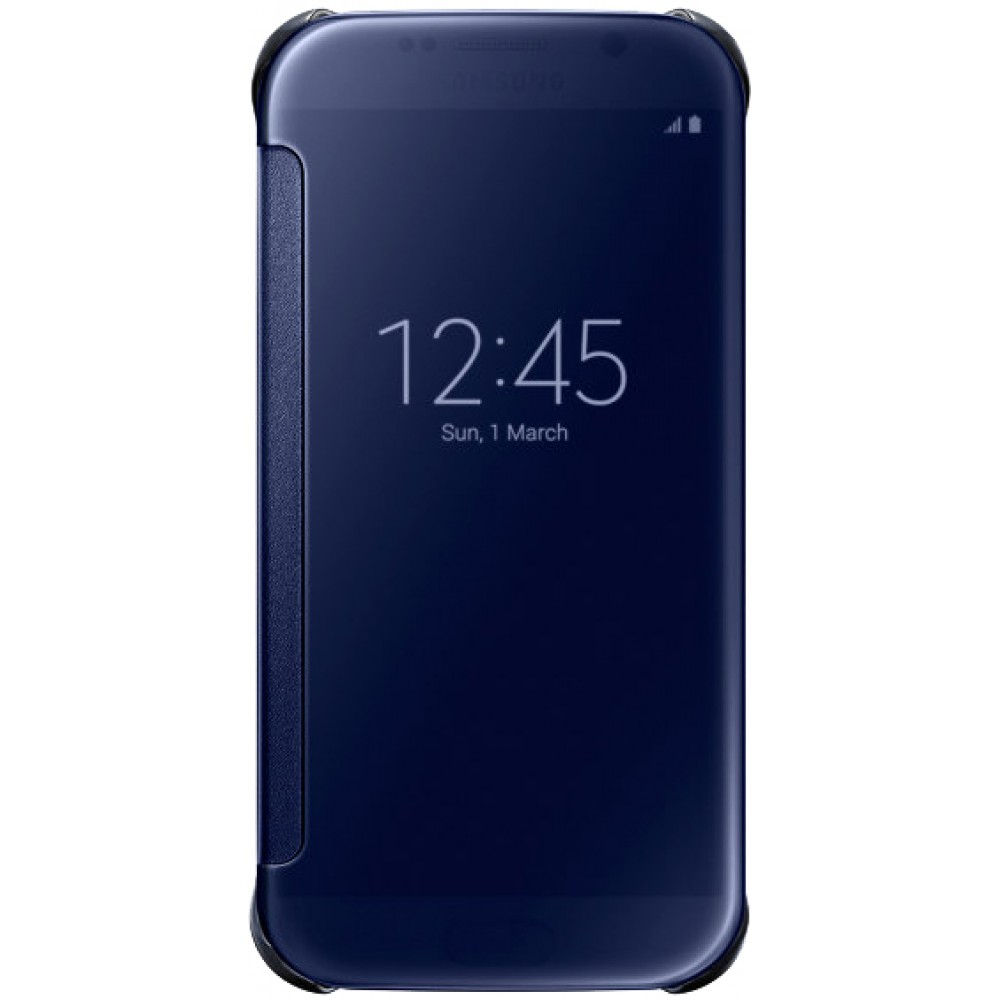Hülle Samsung Galaxy S10+ - Clear View Cover dunkelblau