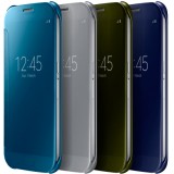 Hülle Samsung Galaxy S10+ - Clear View Cover dunkelblau