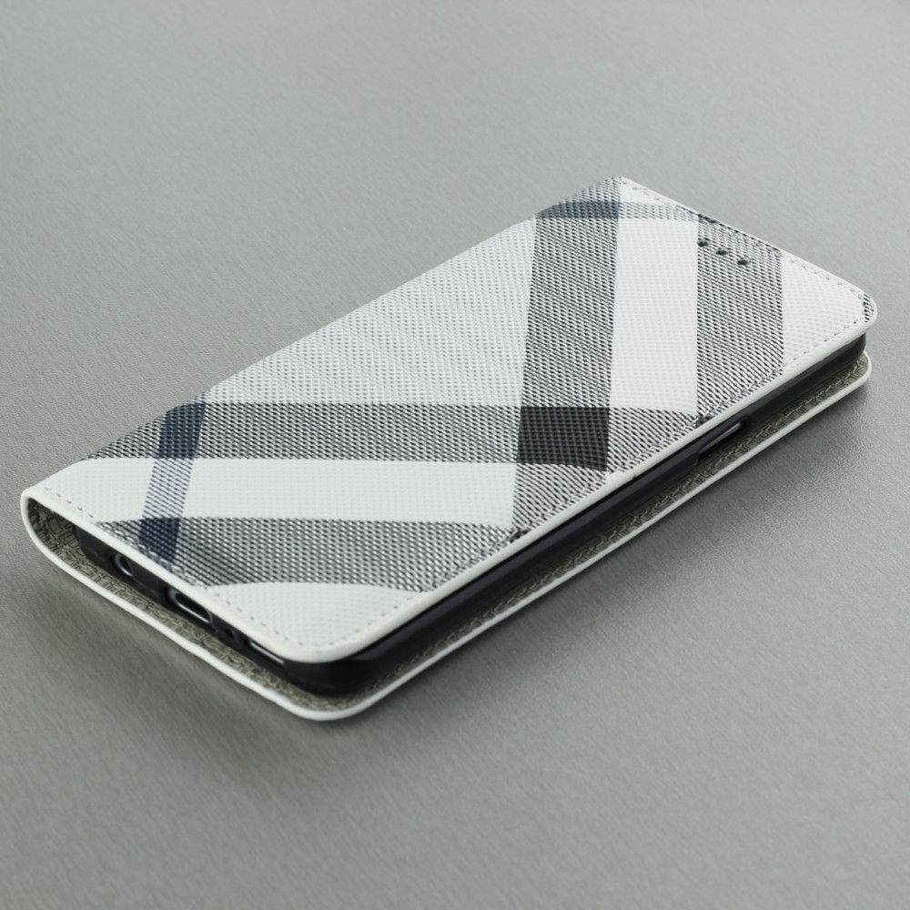 Hülle Samsung Galaxy S9 - Flip Lines - Weiss