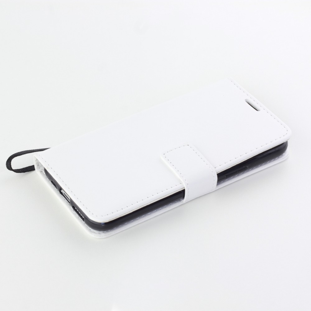 Hülle iPhone 11 - Premium Flip Leder Tasche - Weiss