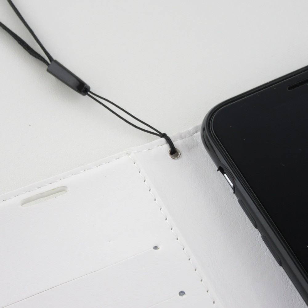 Hülle iPhone 11 - Premium Flip Leder Tasche - Weiss