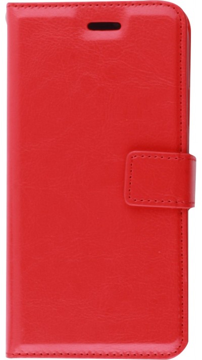 Hülle iPhone 12 / 12 Pro - Premium Flip Leder Tasche - Rot