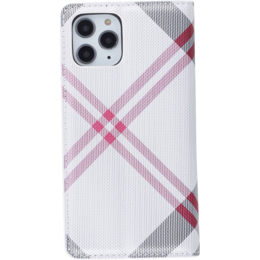 Hülle iPhone 13 mini - Flip Lines - Weiss