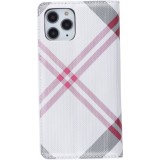 Hülle iPhone 13 mini - Flip Lines - Weiss