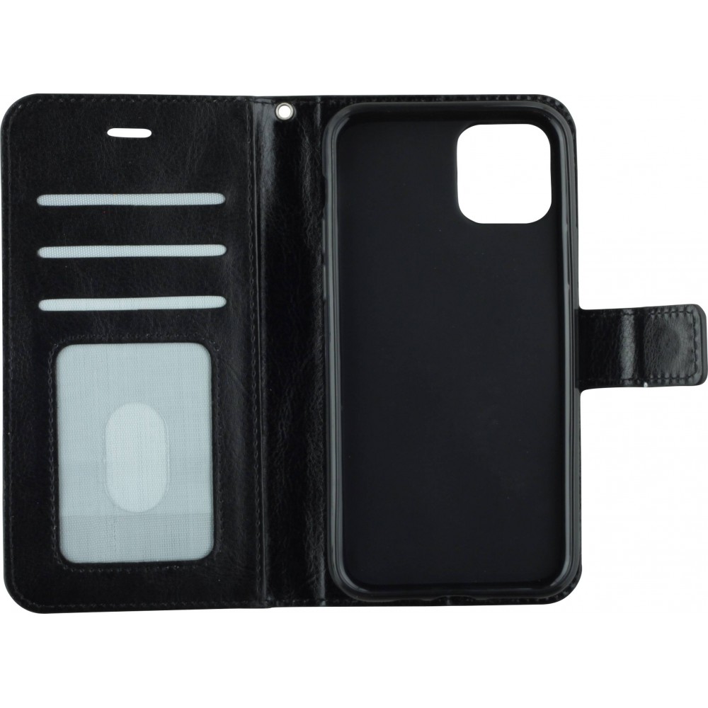 Hülle iPhone 11 Pro Max - Premium Flip - Schwarz
