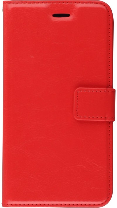 Hülle iPhone 11 Pro Max - Premium Flip Leder Tasche - Rot