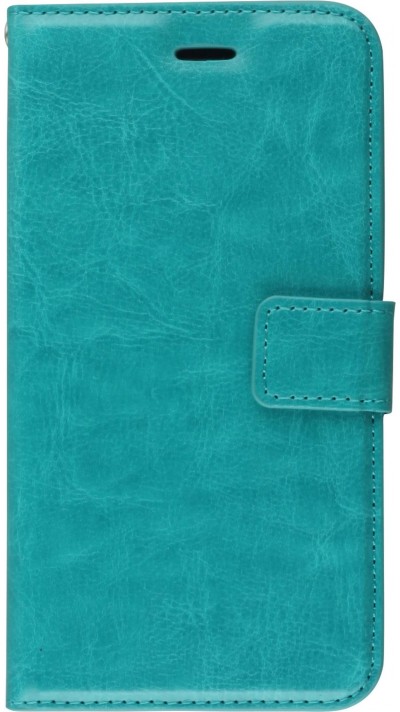 Hülle iPhone 11 Pro Max - Premium Flip Leder Tasche - Türkis