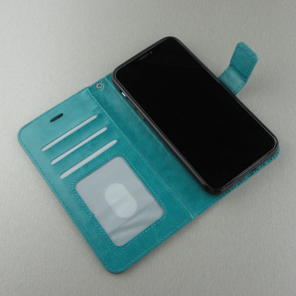 Hülle iPhone 11 Pro Max - Premium Flip - Türkis