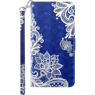 iPhone 13 Case Hülle - 3D Flip Oriental blau