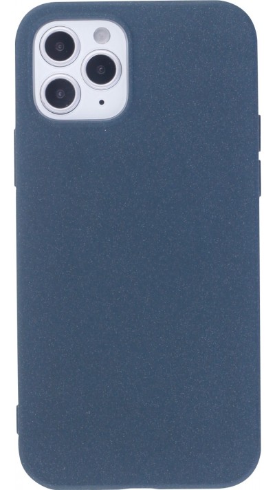 Hülle iPhone 12 / 12 Pro - Silikon Mat Rau blau