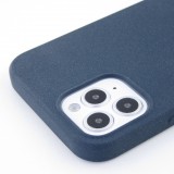 Hülle iPhone 12 / 12 Pro - Silikon Mat Rau blau