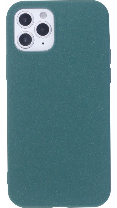 Hülle iPhone 12 / 12 Pro - Silikon Mat Rau - Dunkelgrün