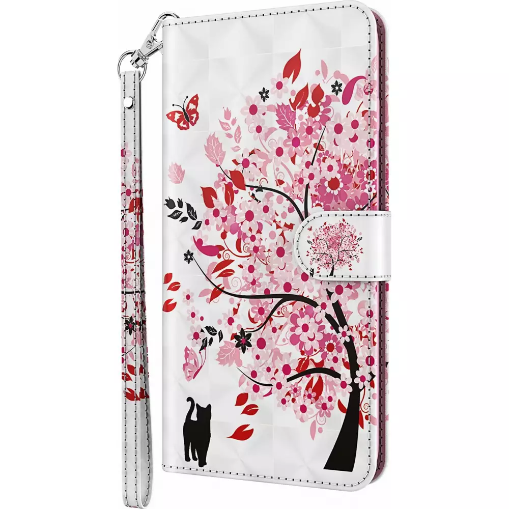 iPhone 16e Case Hülle - 3D Flip Baum in voller Blüte