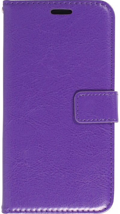 Samsung Galaxy S24 Ultra Case Hülle - Premium Flip Leder Tasche - Violett