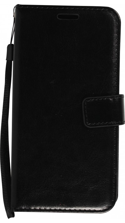 iPhone 13 Case Hülle - Premium Flip - Schwarz