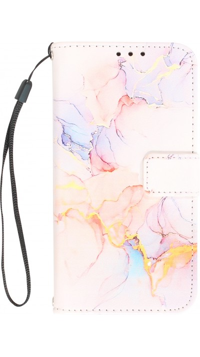 iPhone 13 Pro Case Hülle - Flip Wallet Liquid Color mit Magnet Verschluss - Sunrise