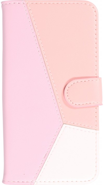 iPhone 14 Case Hülle - Flip Geometrisch - Rosa