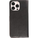iPhone 14 Pro Max Case Hülle - Flip Geometrisch - Schwarz & weiss