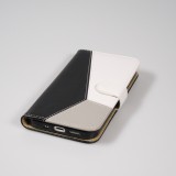 iPhone 14 Pro Max Case Hülle - Flip Geometrisch - Schwarz & weiss