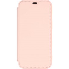 iPhone 15 Case Hülle - Flip weiches Silikon mit matt glatter Oberfläche - Beige