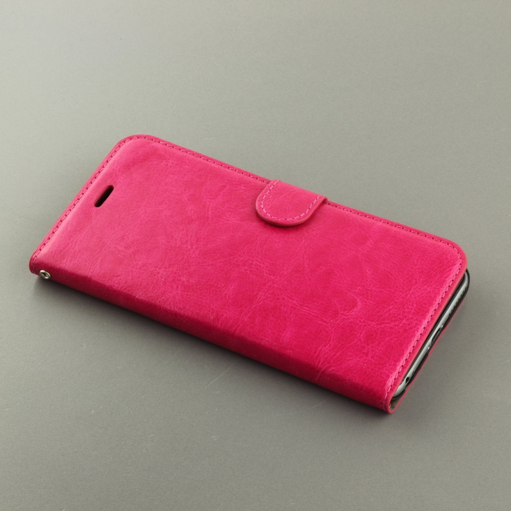 Hülle iPhone 7 Plus / 8 Plus - Premium Flip - Dunkelrosa