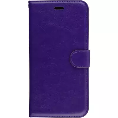 Hülle iPhone X / Xs - Premium Flip Leder Tasche - Violett