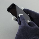 Universal Handschuhe für Winter mit Touchscreen kompatibilität - Universalgrösse - Blau grau