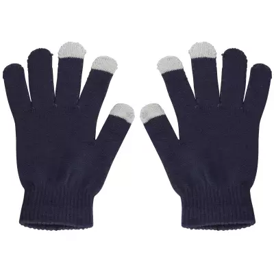 Universal Handschuhe für Winter mit Touchscreen kompatibilität - Universalgrösse - Blau grau