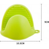 Gants de protection en silicone résistant à la chaleur de taille universelle pour le four - Vert
