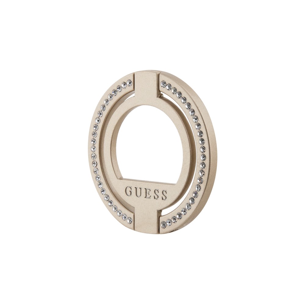 Guess Magnetring Telefonhalter mit Strass kompatibel Magsafe - Gold
