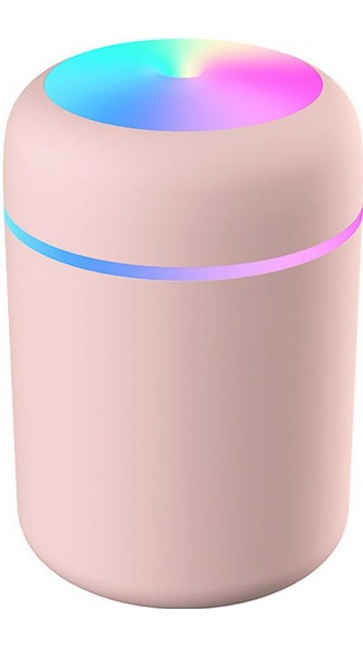 H2O Humidifier Luftbefeuchter portable und kompakt inkl. multicolor LED Licht - Rosa