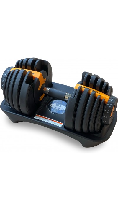 Rockbells - Verstellbares Hantel- / Gewichtsystem (2 bis 24 kg) Sport / Fitness inkl. Abstellbasis