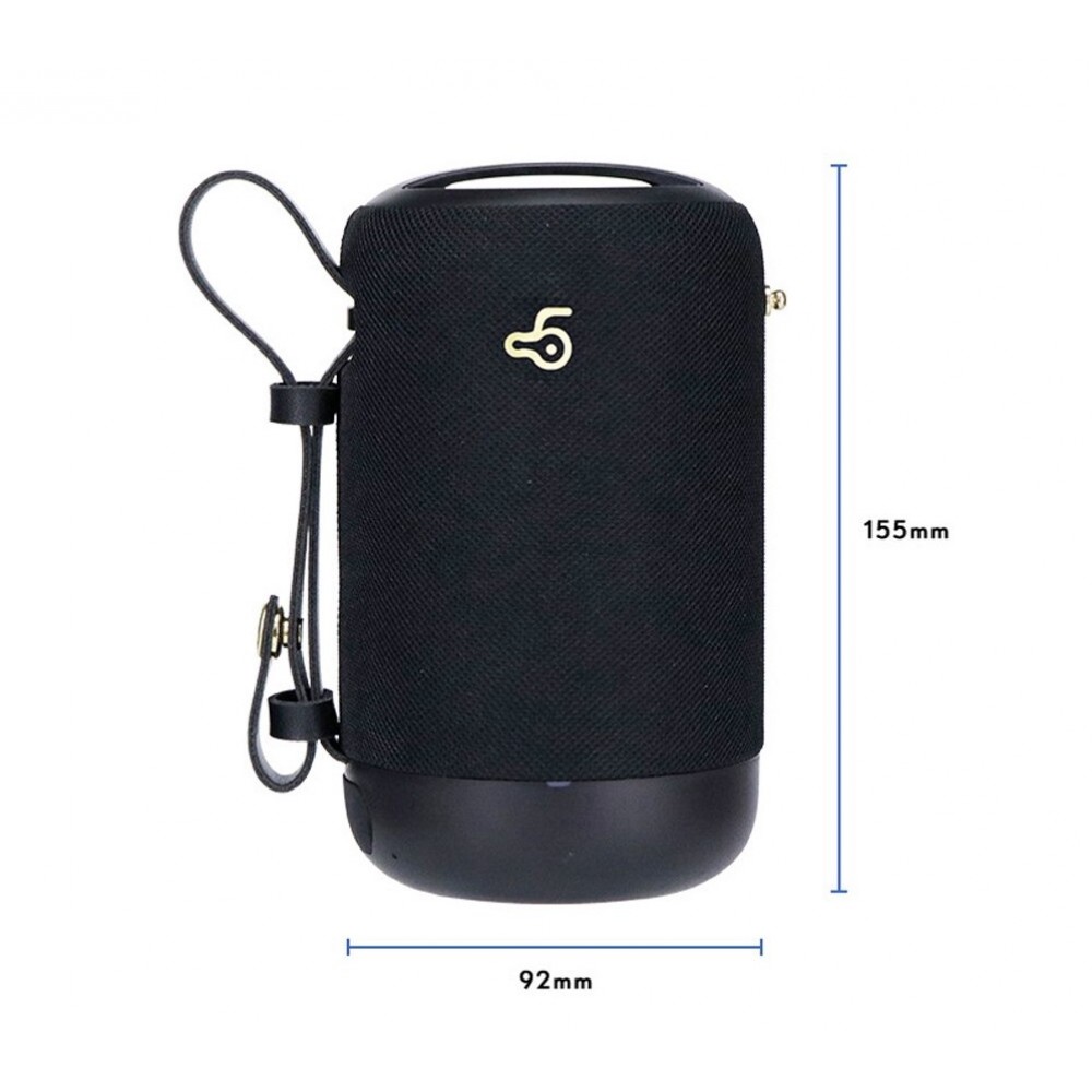 Bosnda Tragbare kabellose Bluetooth Lautsprecher - IP65 Wasserdicht + 3D Surround Sound - Weiss