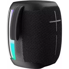 Bluetooth-Lautsprecher LED Leuchtender tragbarer kabelloser Sanag V12S Pro transparenter Kunststoffrückseite - Schwarz