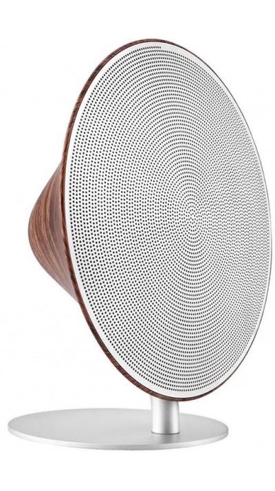 Stylischer Lautsprecher 5W - Kabellose Bluetooth Mini Speaker aus Holz - Braun