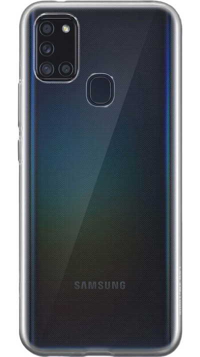 Hülle Samsung Galaxy A21s - Gummi Transparent Silikon Gel Simple Super Clear flexibel