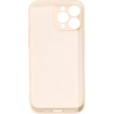 iPhone 15 Case Hülle - Soft-Shell silikon cover mit MagSafe und Kameraschutz - Vanille