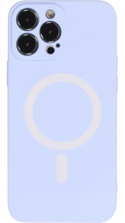 iPhone 13 Pro Case Hülle - Soft-Shell silikon cover mit MagSafe und Kameraschutz - Hell- Violett
