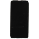 iPhone 13 Pro Max Case Hülle - Transparentes Silikon Cover funny Cartoon Brüste Tattoo - Transparent