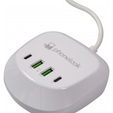 USB-A / USB-C Multi-Stecker Ladestation 40W PhoneLook - Weiss