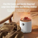 Luftbefeuchter Vulkan Flame Aroma Diffusor mit Digitalanzeige & LED Flamme - Weiss