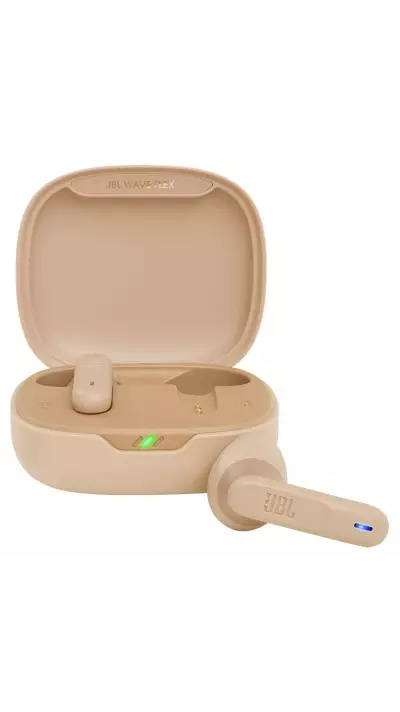 JBL Wave Flex TWS deep bass - kabellose Bluetooth-Kopfhörer in-ear - Beige