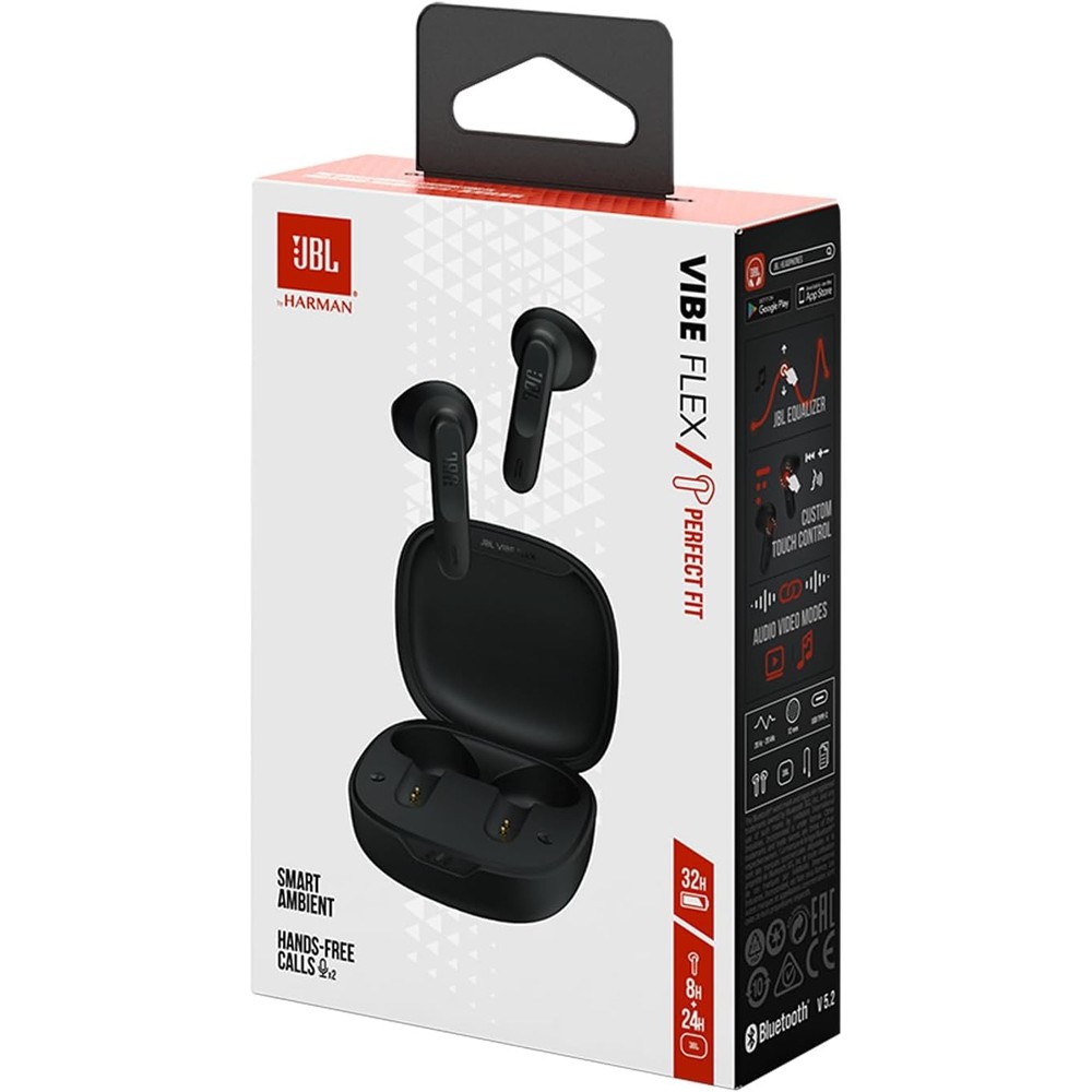 JBL Wave Flex TWS deep bass - kabellose Bluetooth-Kopfhörer in-ear - Schwarz